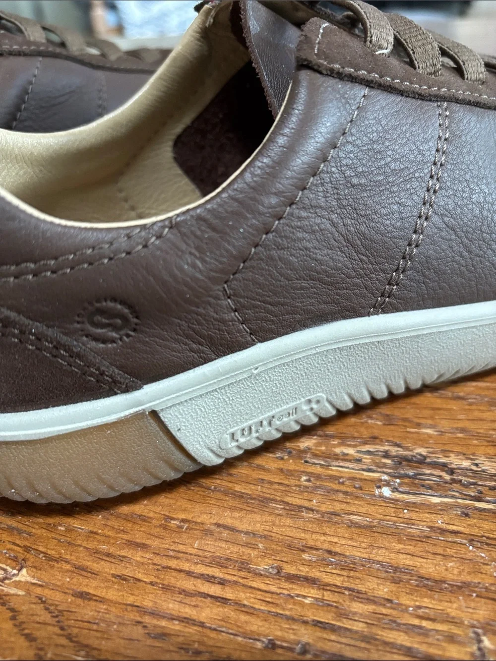 Keen KNX T-Toe Sneaker Men’s Dark Brown Leather Slip-on Comfy 1030625 Size 10.5